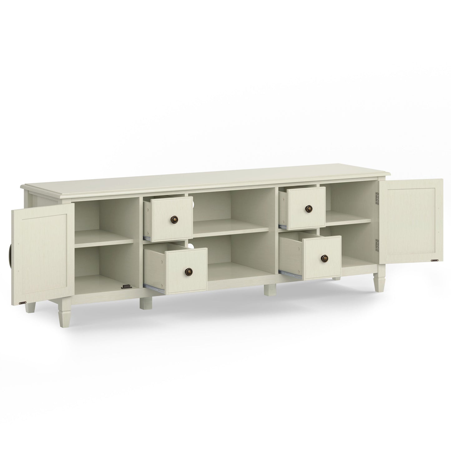 Connaught - Wide TV Stand - Antique White