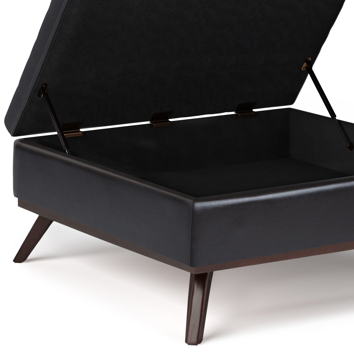 Owen - Square Coffee Table Storage Ottoman - Tanners Brown