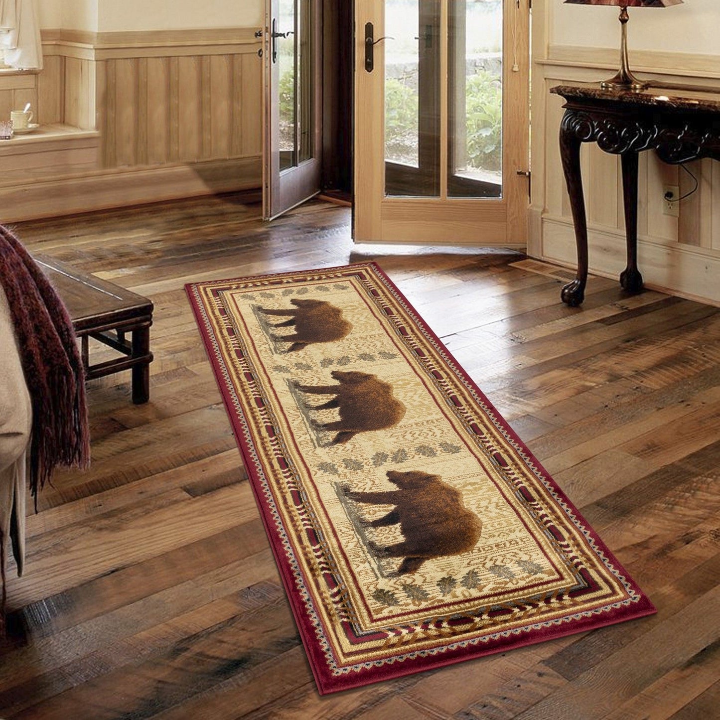 Nature's Nest - 2' X 3' Lodge Area Rug - Polyester, Multi