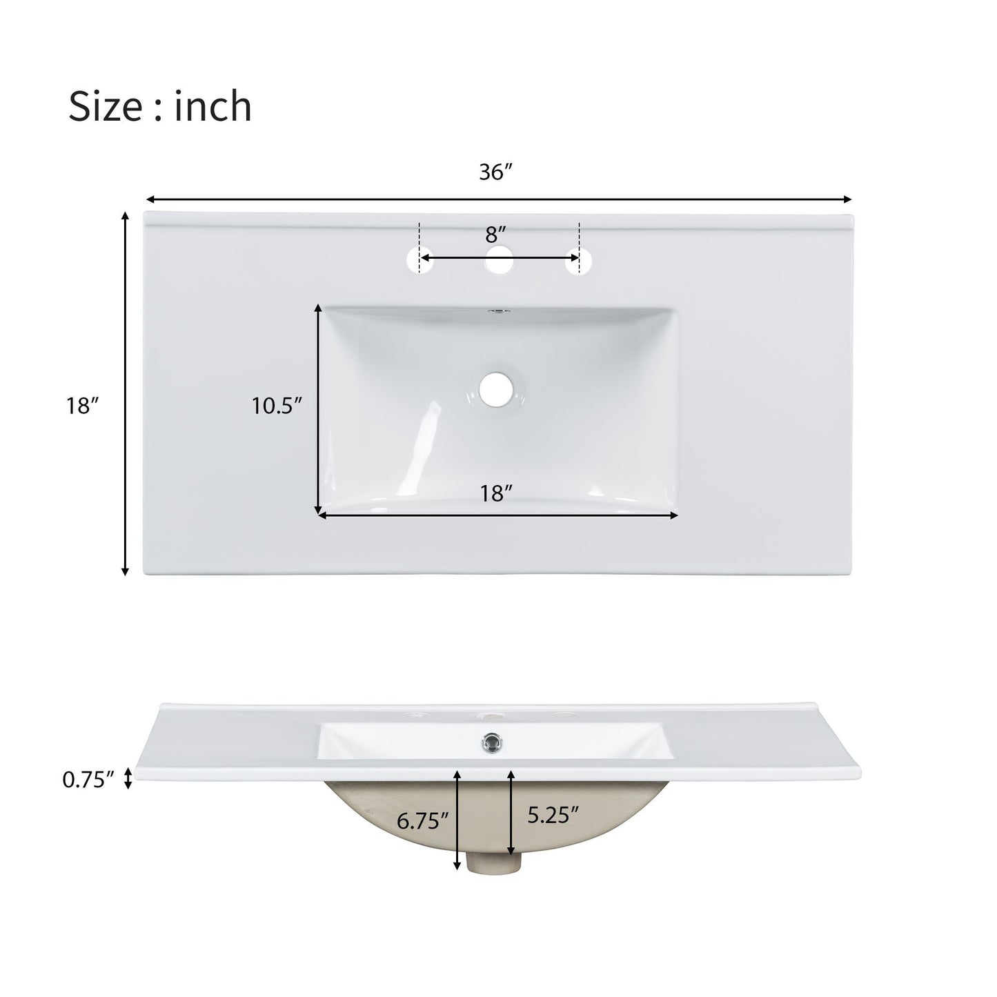 Bathroom Vanity With Two Soft Close Doors, Adjustable Shelves And Three Drawers - Green