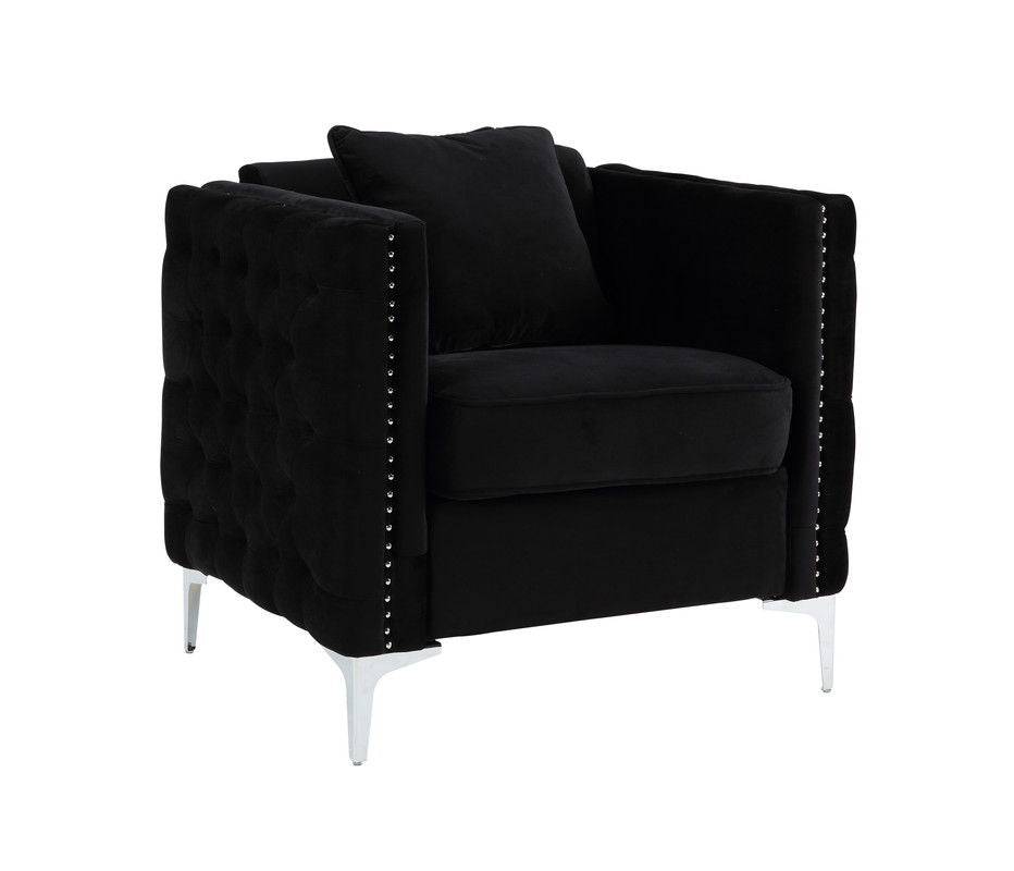 Bayberry - Sofa Loveseat Chair Living Room Set - Black