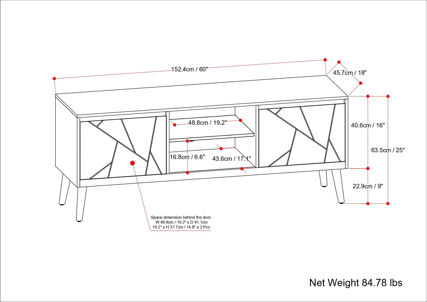 Jager - TV Media Stand - Natural