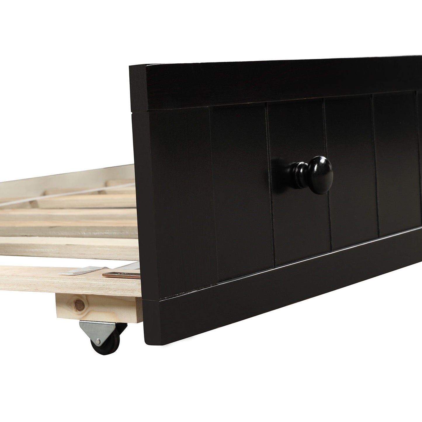 Twin Daybed With Trundle , Sofa Bed For Bedroom Living Room - Espresso