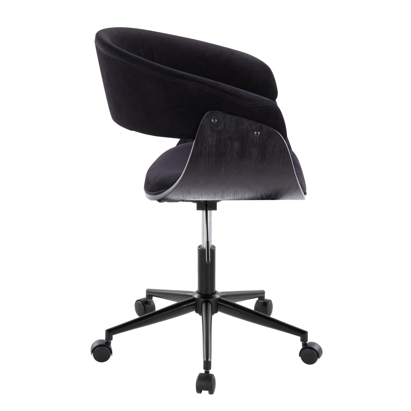 Vintage Mod - Mid-Century Modern Office Chair - Black