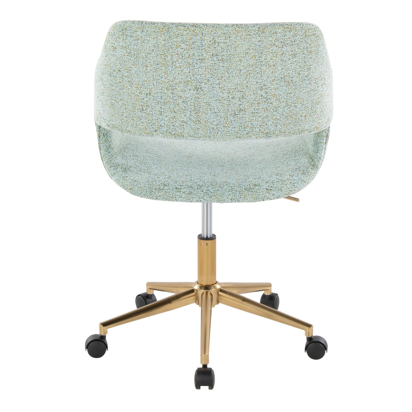 Margarite - Contemporary Task Chair - Gold / Light Green
