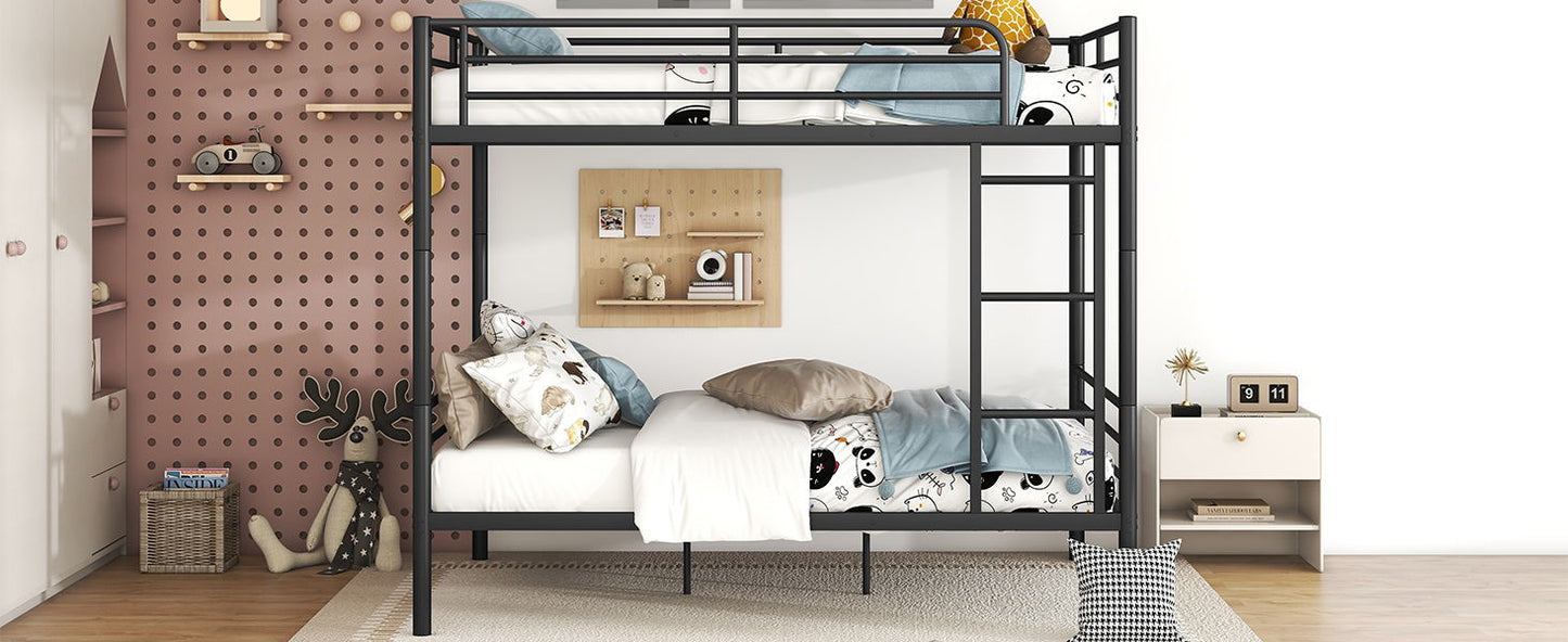 Full Over Full Metal Bunk Bed - Black