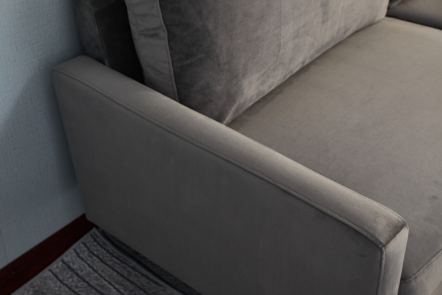 Plush Comfort Loveseat - Gray