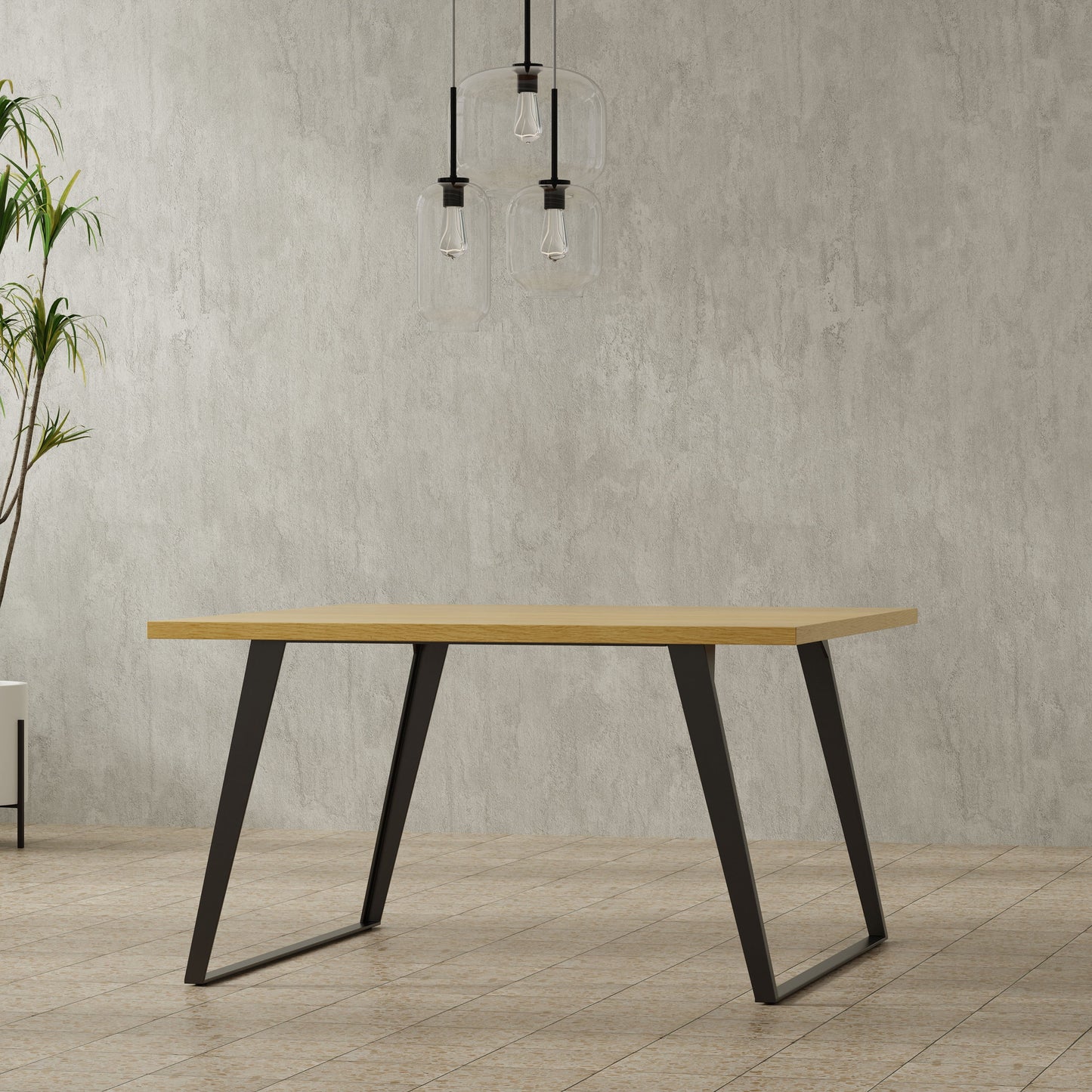 Lowry - Square Dining Table - Brown