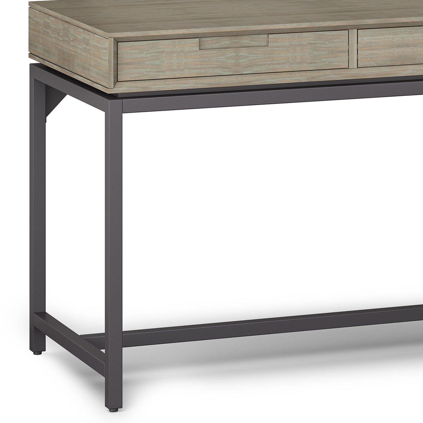 Banting - Mid Century Wide Desk - Distressed Gray