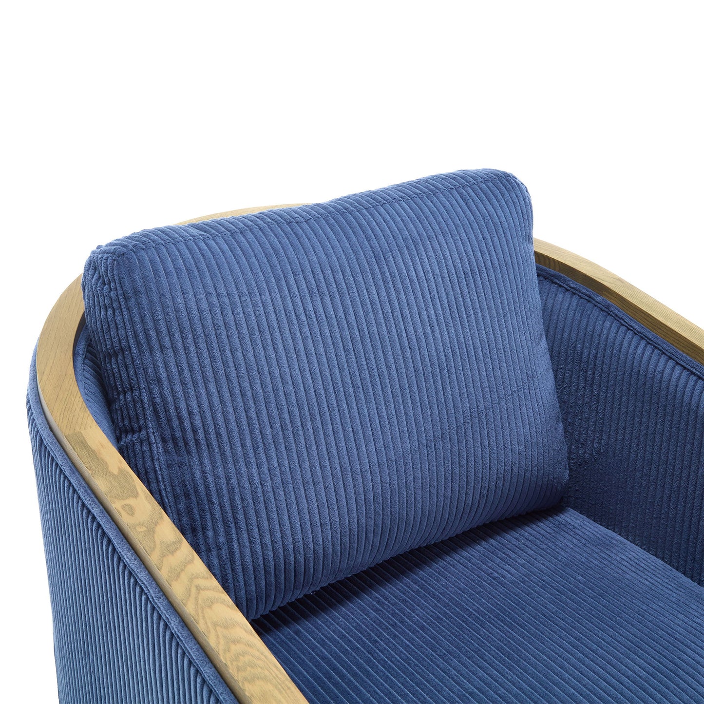 Swivel Barrel Chair, Comfortable Accent Sofa With 360 Degree Swivel For Living Room, Nursery, Office - Navy