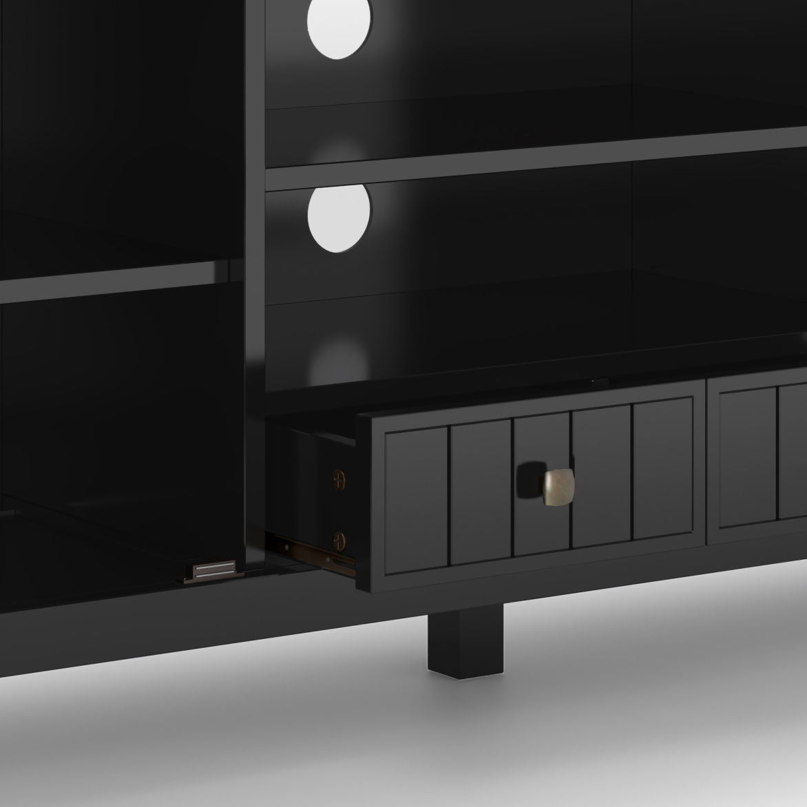 Acadian - TV Media Stand - Black