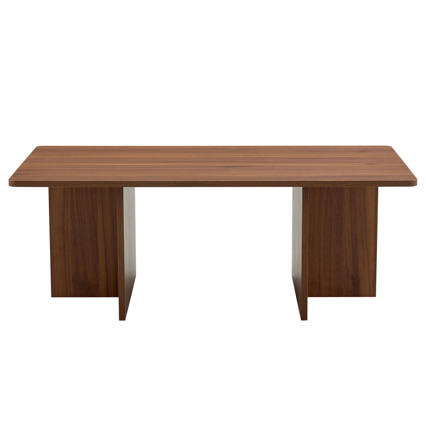 Modern Triangular Support Tea Table, Lightweight And Stable, Perfectly Integrating Nature And Industry - Walnut