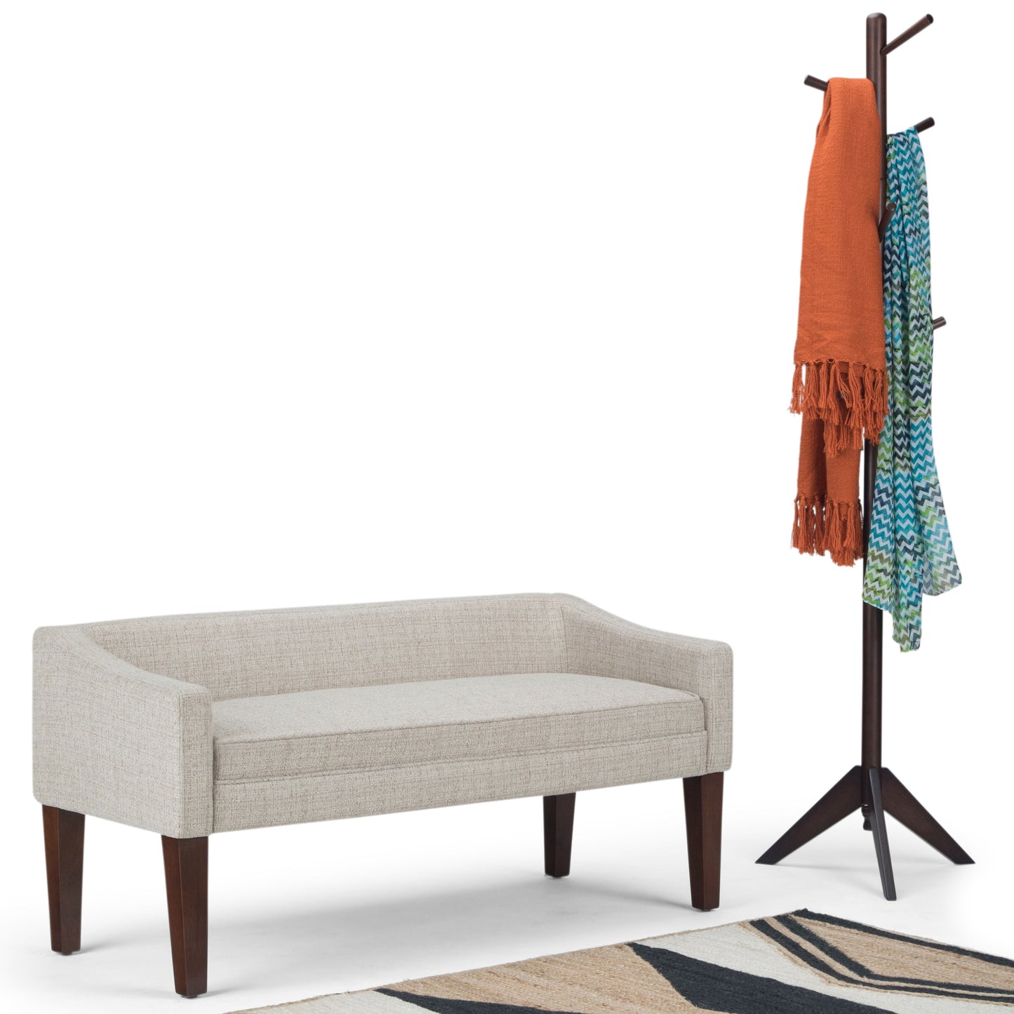 Parris - Upholstered Bench - Platinum