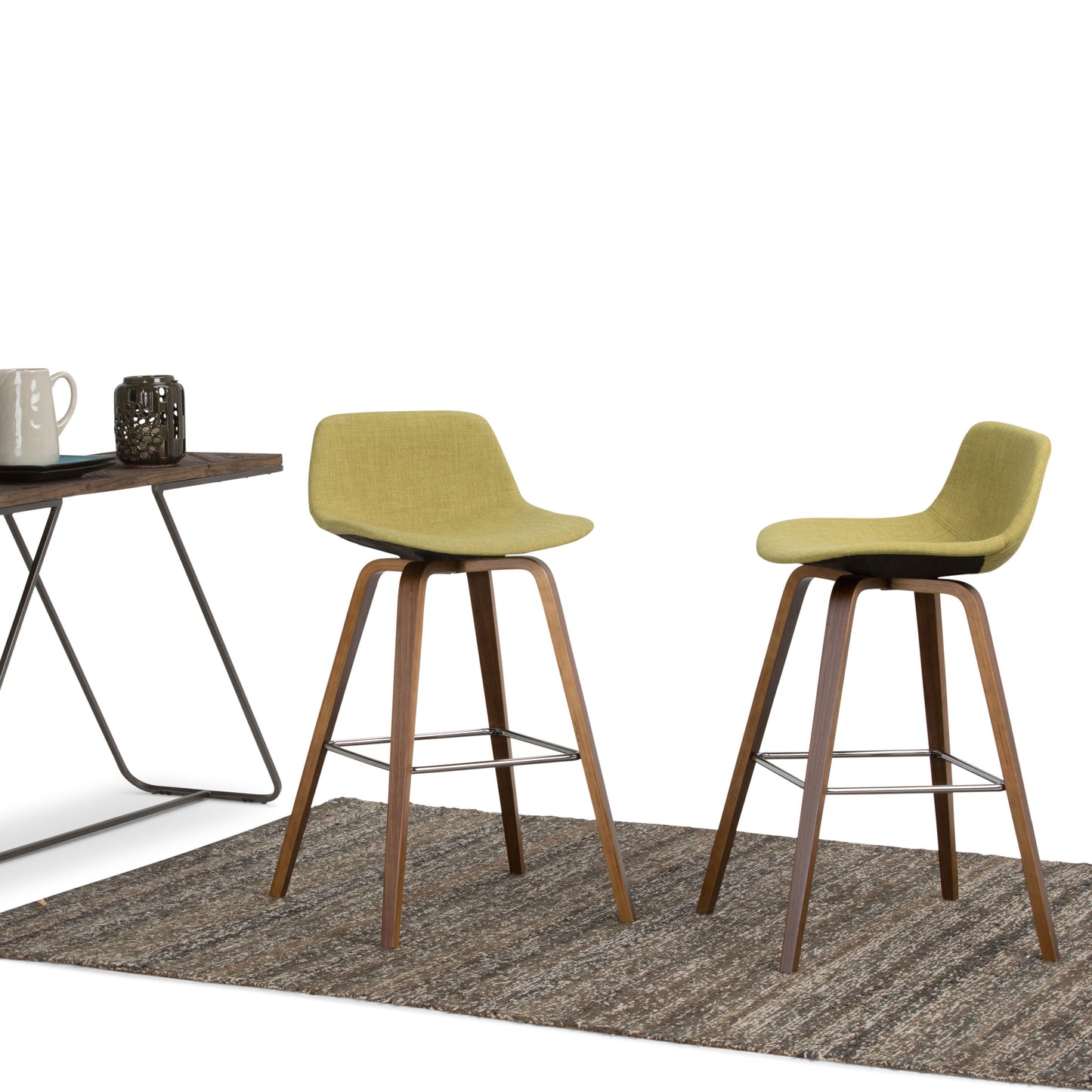 Randolph - Bentwood Upholstered Counter / Bar Height Stool (Set of 2) - Green
