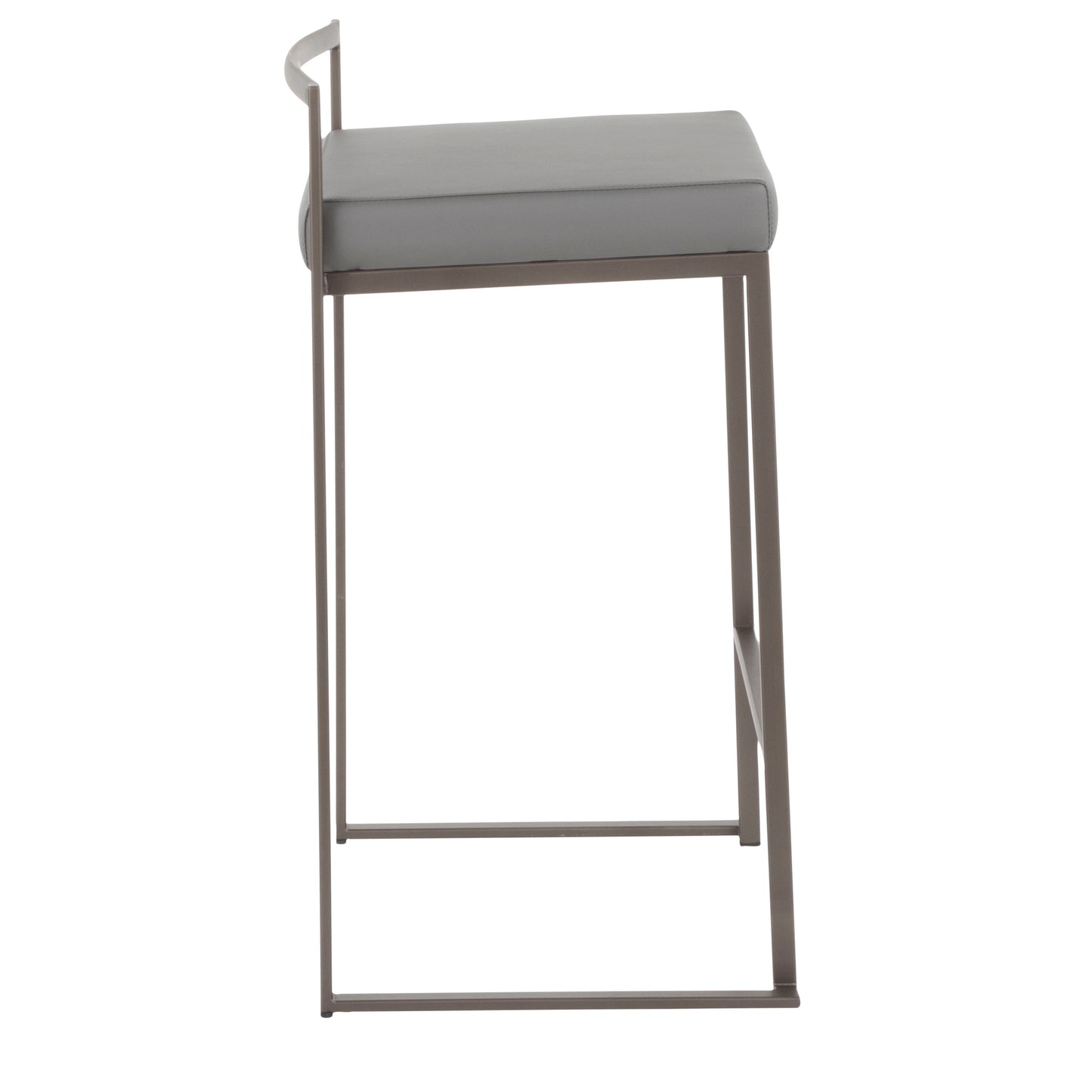 Fuji - Industrial Stackable Counter Stool (Set of 3) - Gray