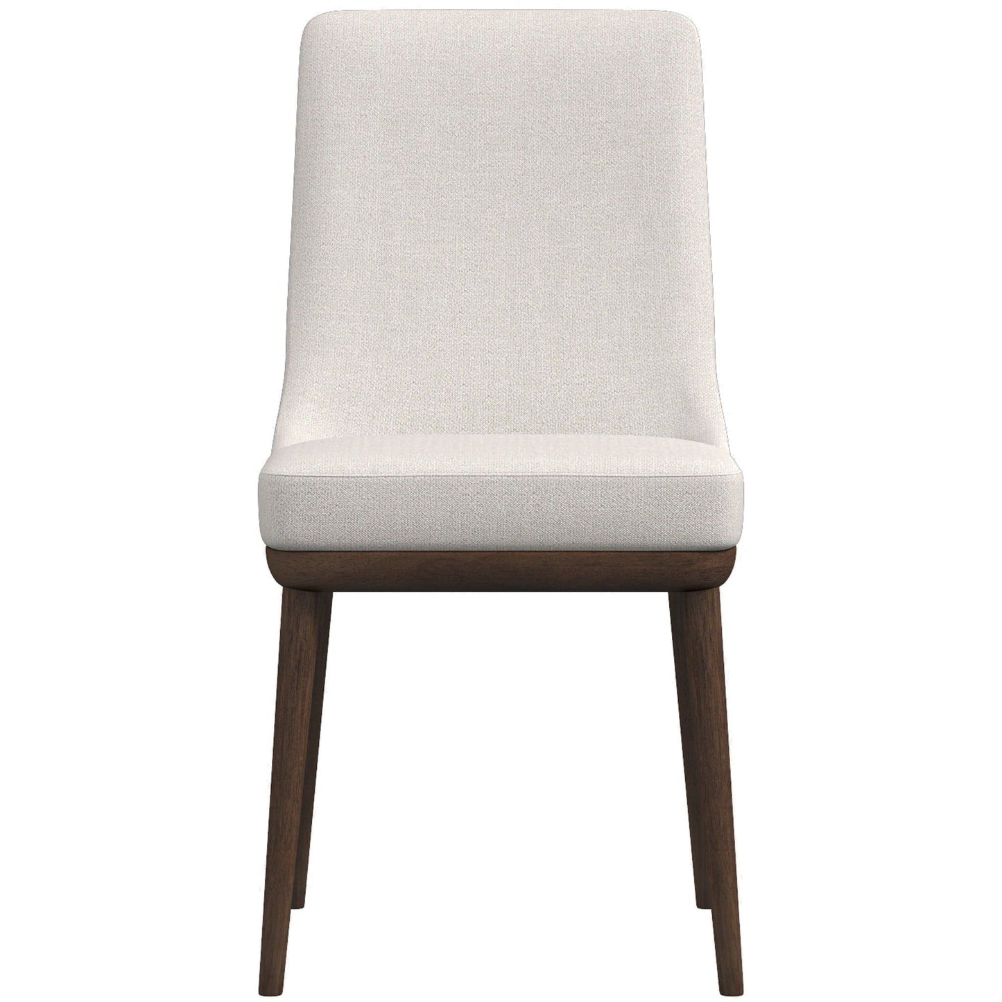 Kate - Mid-Century Modern Dining Chair (Set of 2) - Fabric - White