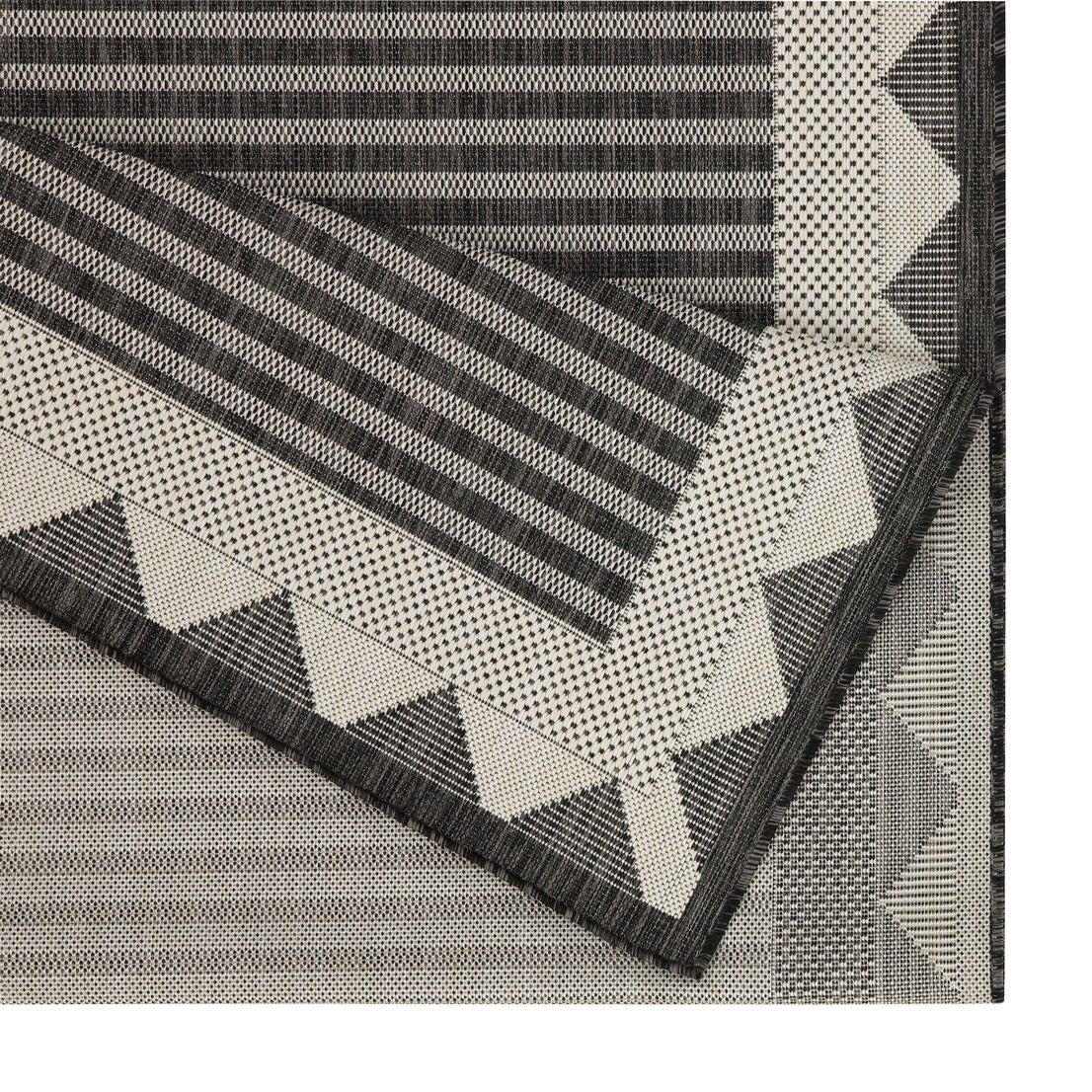 Sunshine - 7'10" X 10'3" Indoor, Outdoor Area Rug, Polypropylene - Anthracite