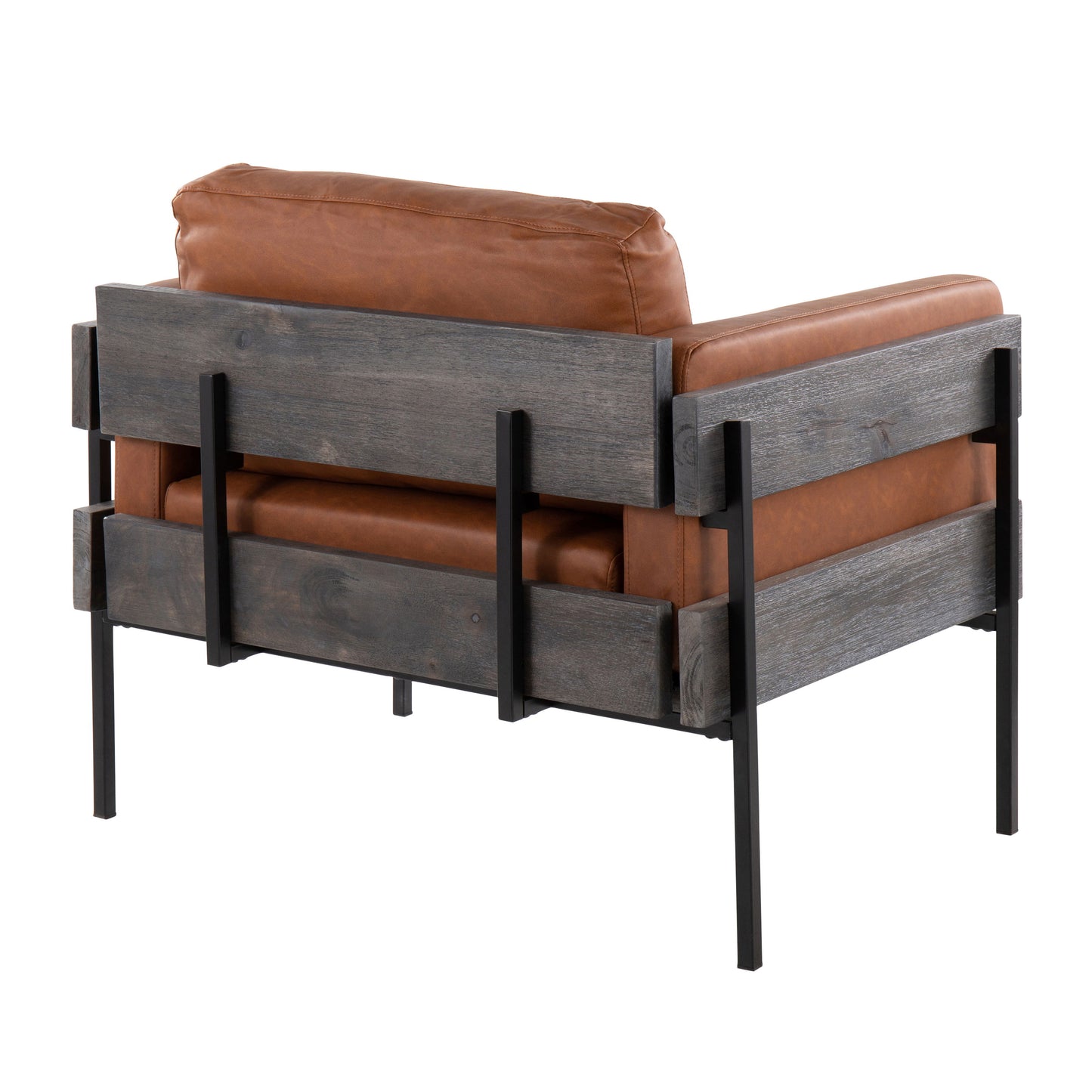 Kari - Farmhouse Chair - Black / Gray / Camel