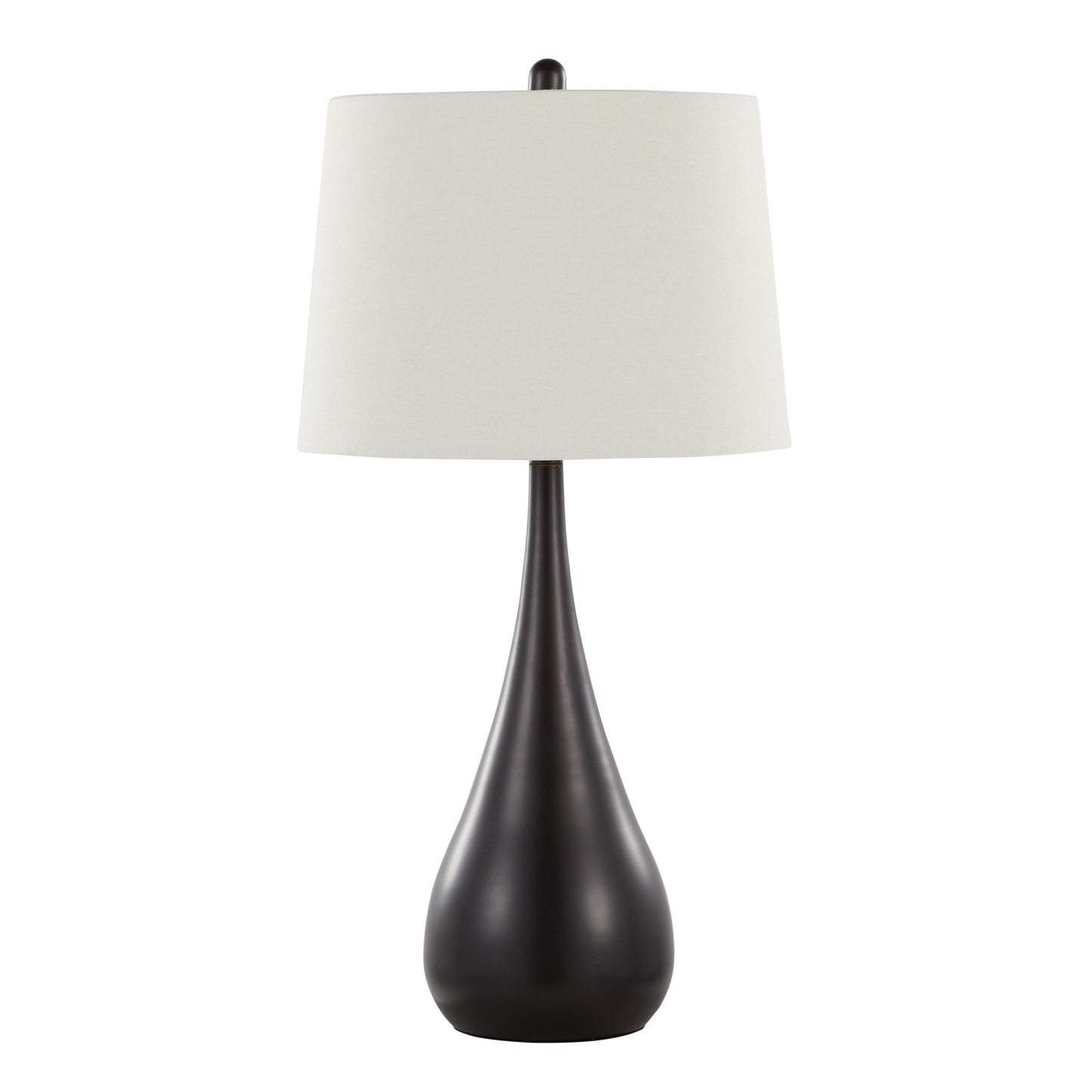 Pebble - Contemporary Table Lamp (Set of 2) - Oil Rubbed Bronze / White