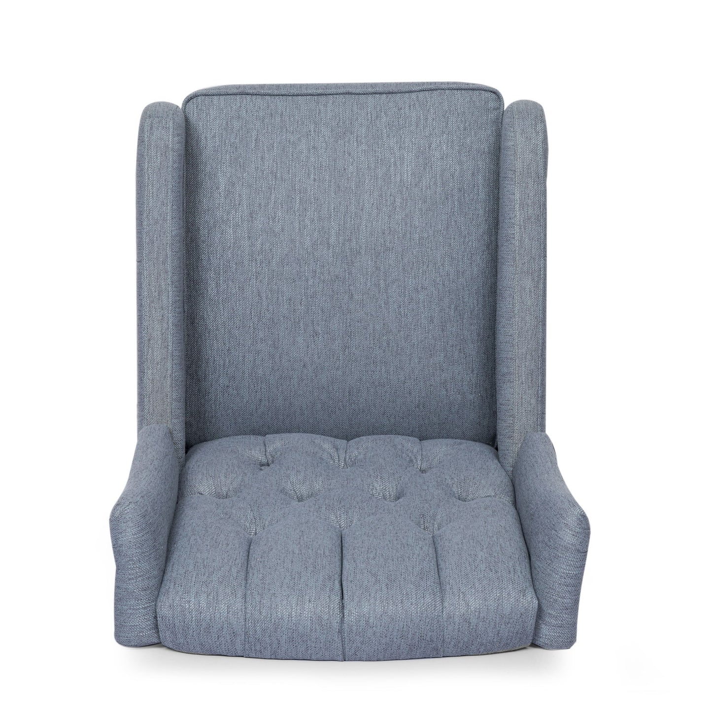 Classic Design, Manual Recliner Chair With 360 Degree Swivel - Charcoal
