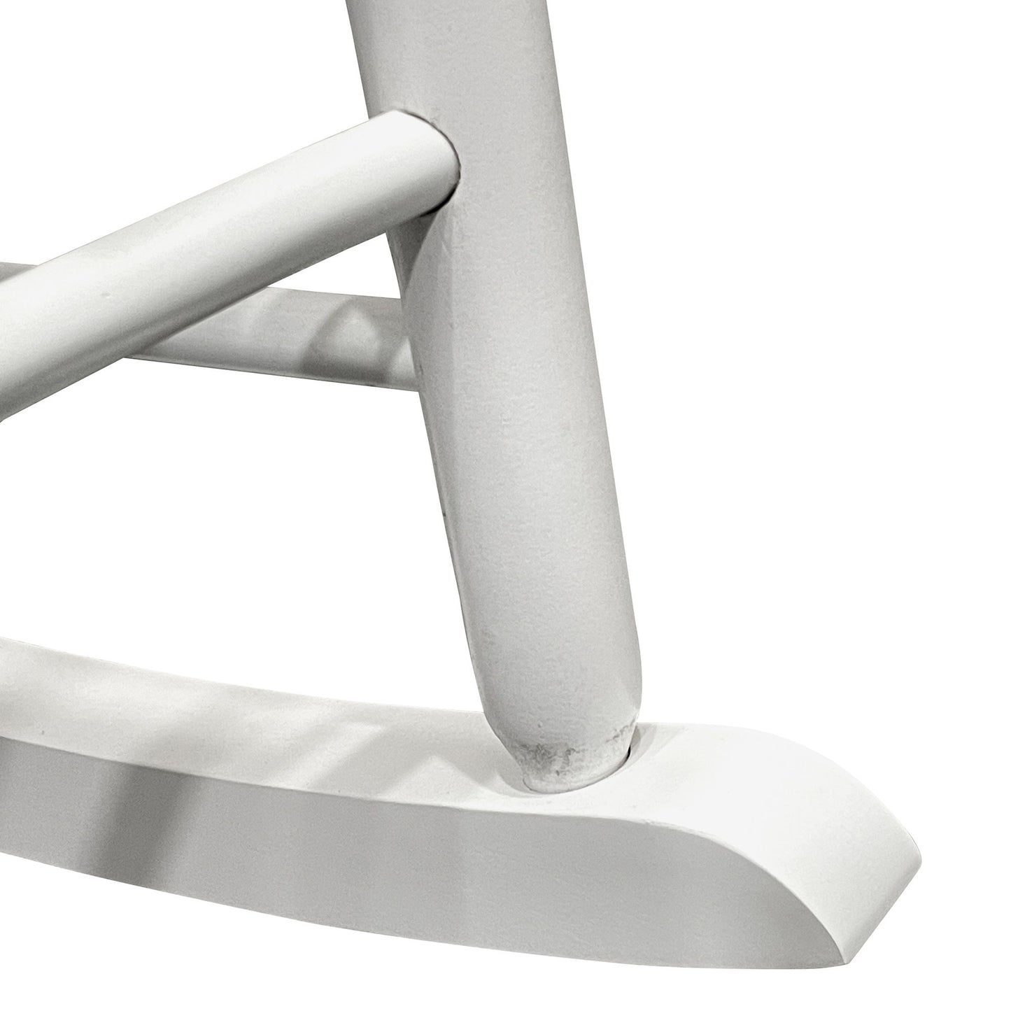 Balcony Porch Adult Rocking Wood Chair - White