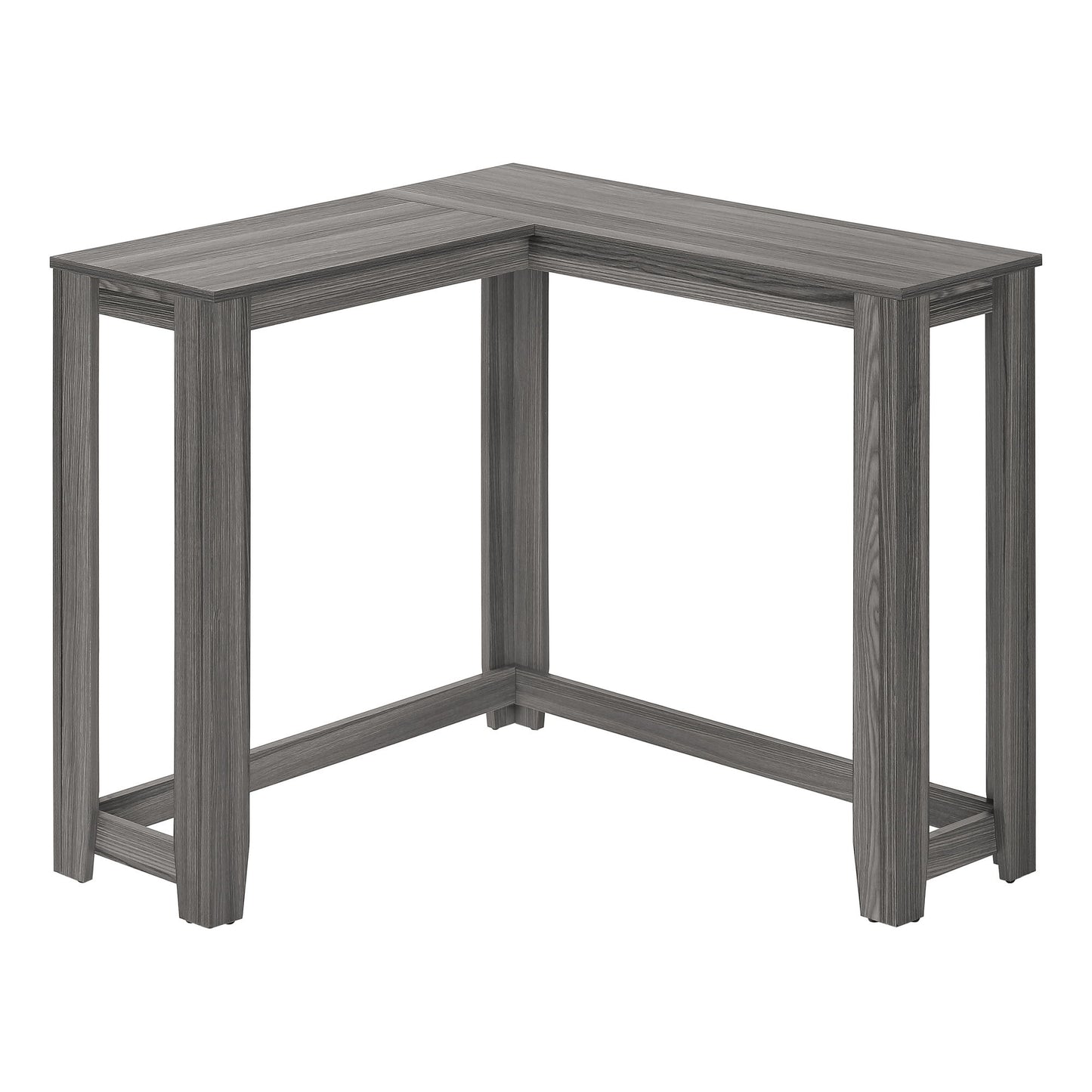 Corner Accent Console Table For Entryway, Contemporary And Modern - Gray