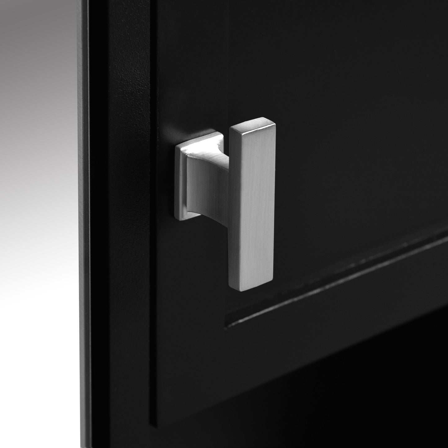 Modern Wall Mounted Bathroom Medicine Cabinet, Bathroom Wall Storage Cabinet With Mirror, Over The Toilet Space Saver Cabinet With Towels Bar - Black