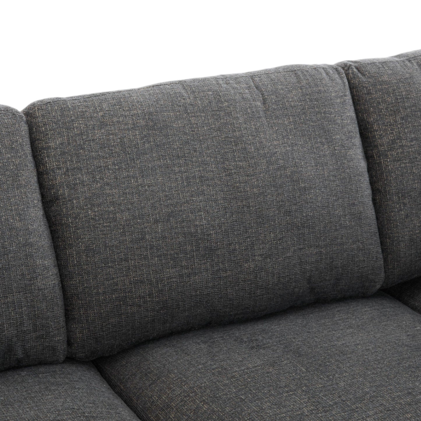 Sectional Sofa Modular Sofa U - Shaped Sofa Couch Sofa Bed L - Shaped Sofa With A Movable Ottoman And Two USB Ports For Living Room - Gray