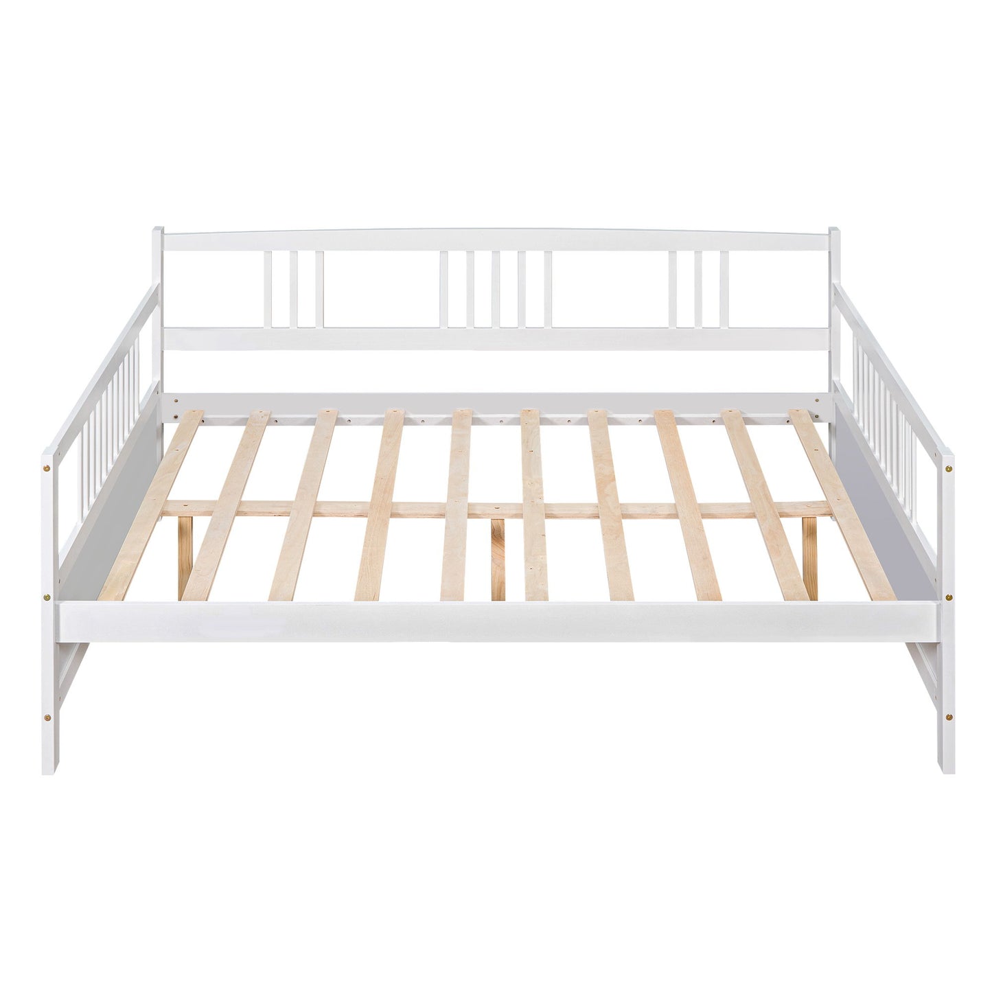 Full Size Daybed With Support Legs - White