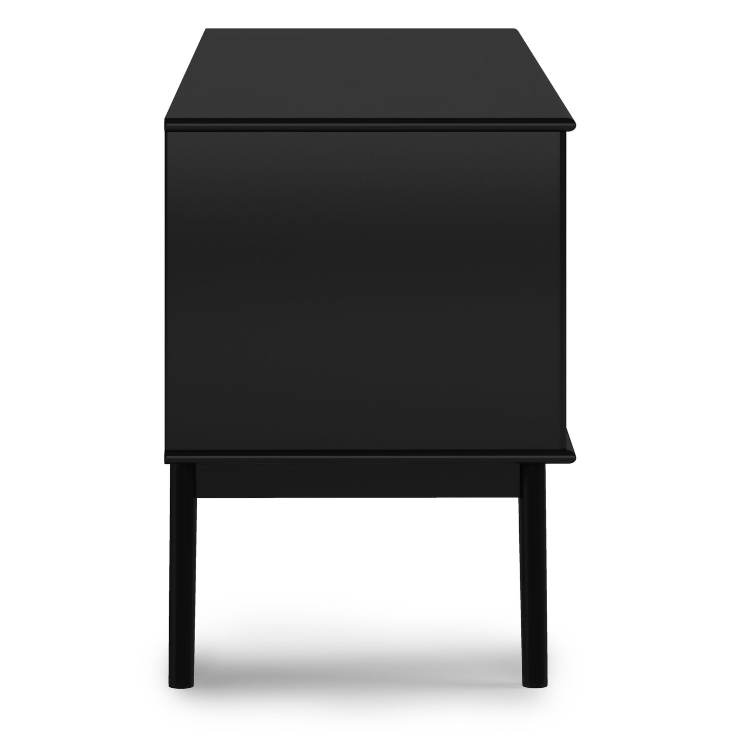 Draper - Mid Century Low TV Media Stand - Black