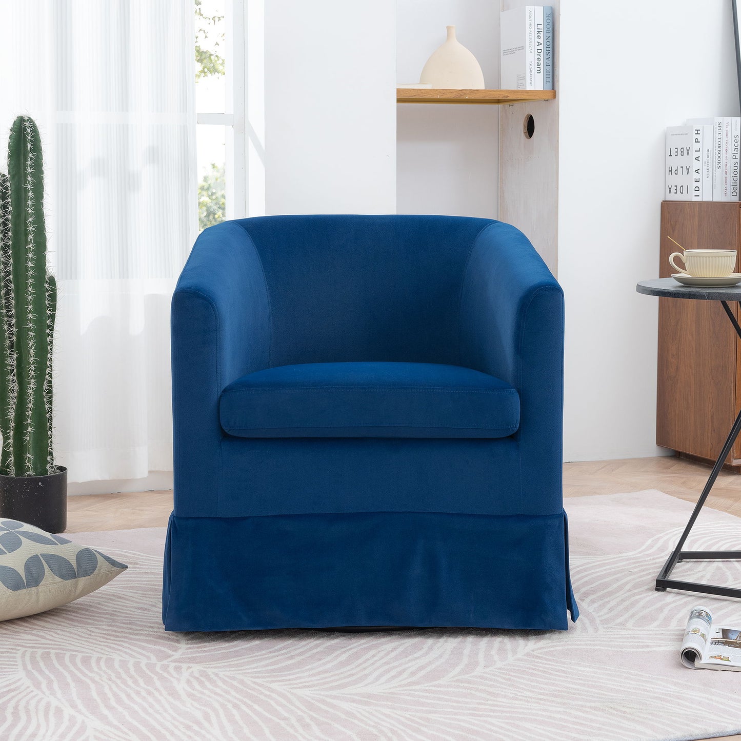 27.36" Wide Swivel Chair - Blue