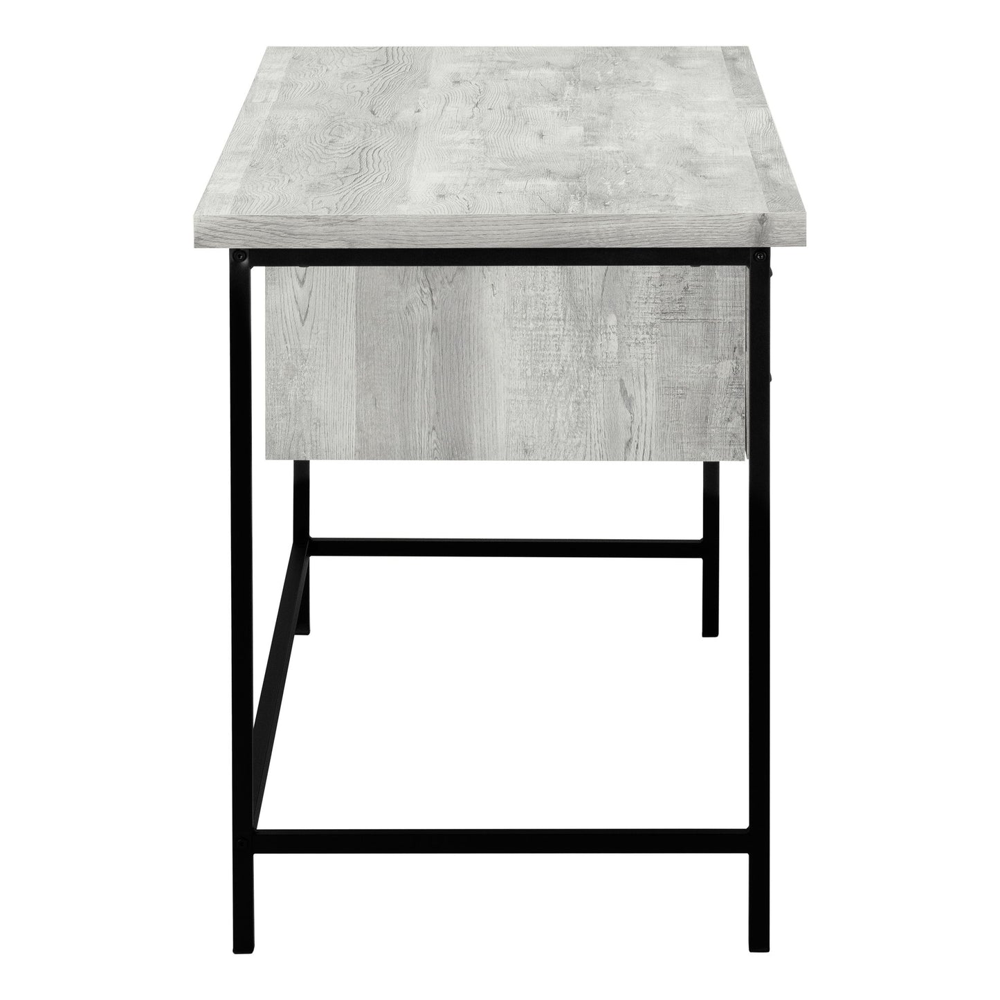 Computer Desk For Home Office, Laptop, Storage Drawers, Contemporary And Modern - Gray