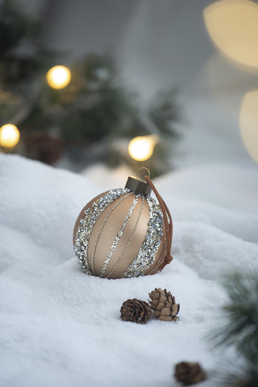 Christmas Ball Ornaments, Decorative Hanging Ball Christmas Tree Ornaments For Holiday Party Decorations (Set of 12) - Gold