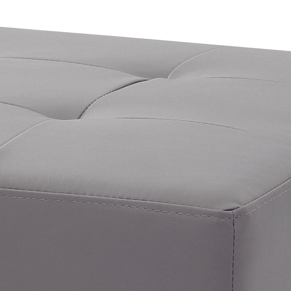 Chic Contemporary Ottoman - Gray