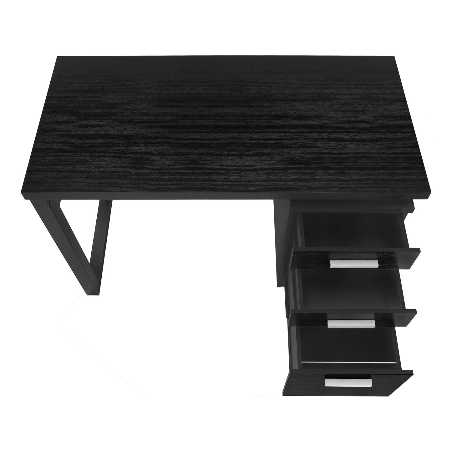 Computer Desk For Home Office, Laptop, Left Right Set - Up, Storage Drawers, Modern - Black