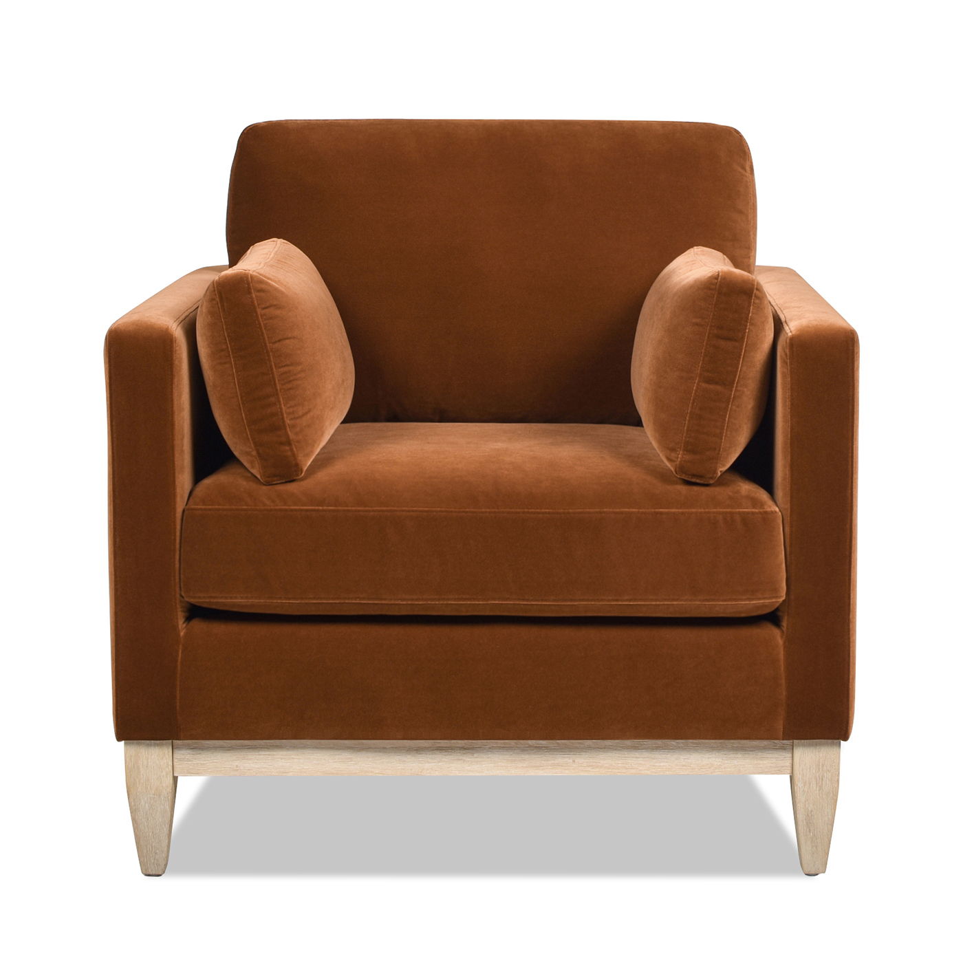 Knox - Modern Farmhouse Arm Chair - Burnt Orange