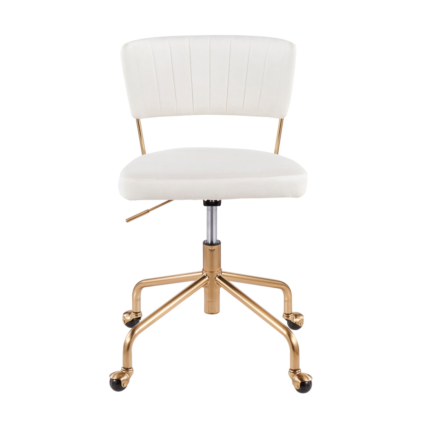 Tania - Contemporary Task Chair - Gold / Cream