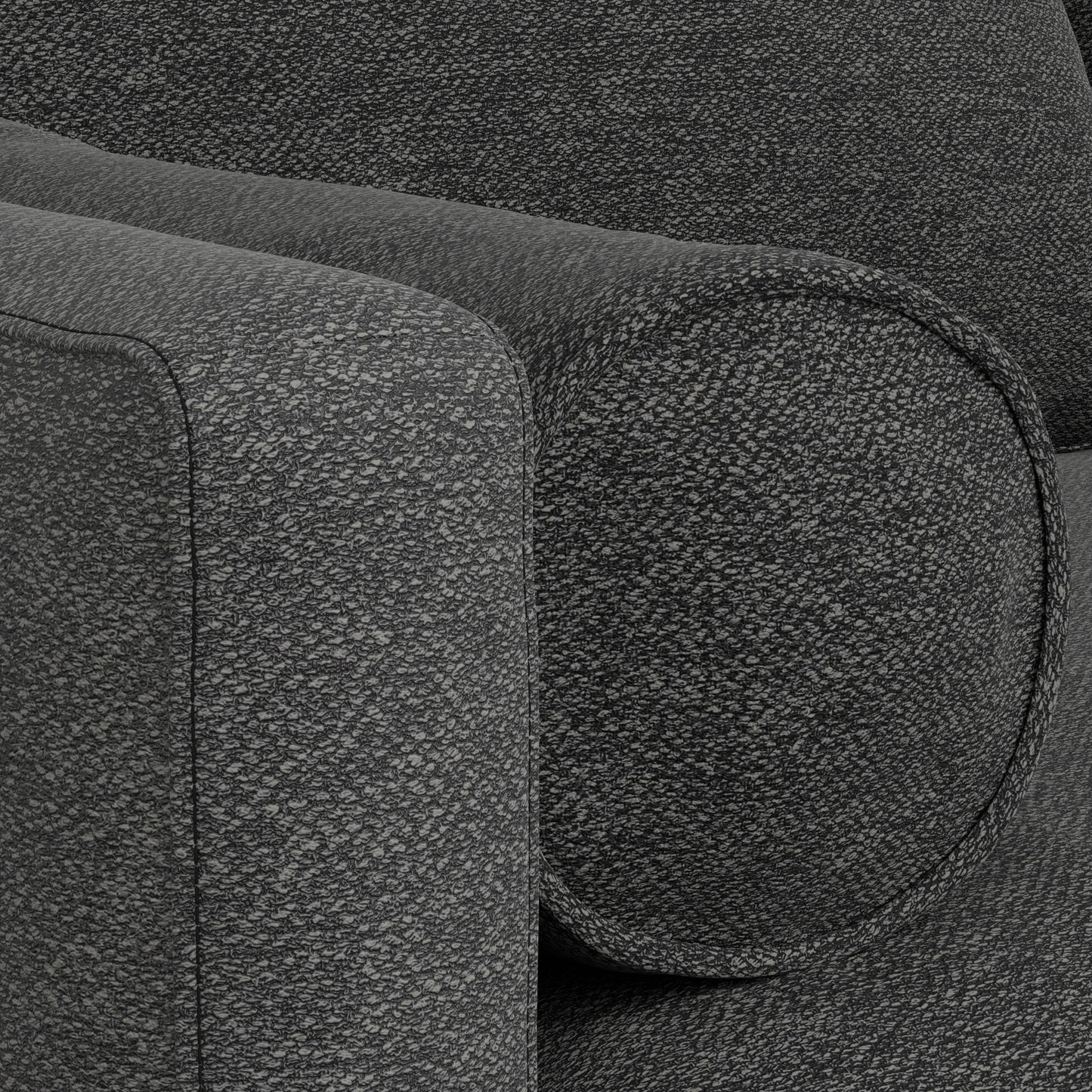 Morrison - Right Sectional Sofa - Charcoal Gray