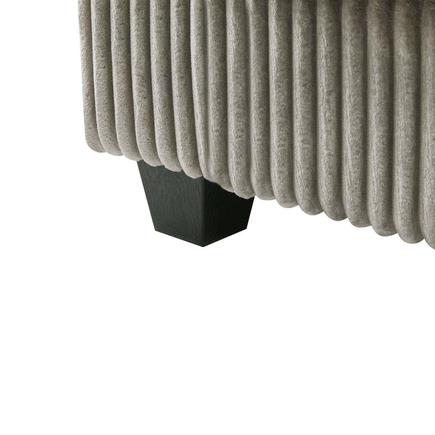 Modern 4 Seater Corduroy Sofa Couch With USB Ports, Hidden Storage Arms, And Flip Top Cup Holders - Brown - Brown