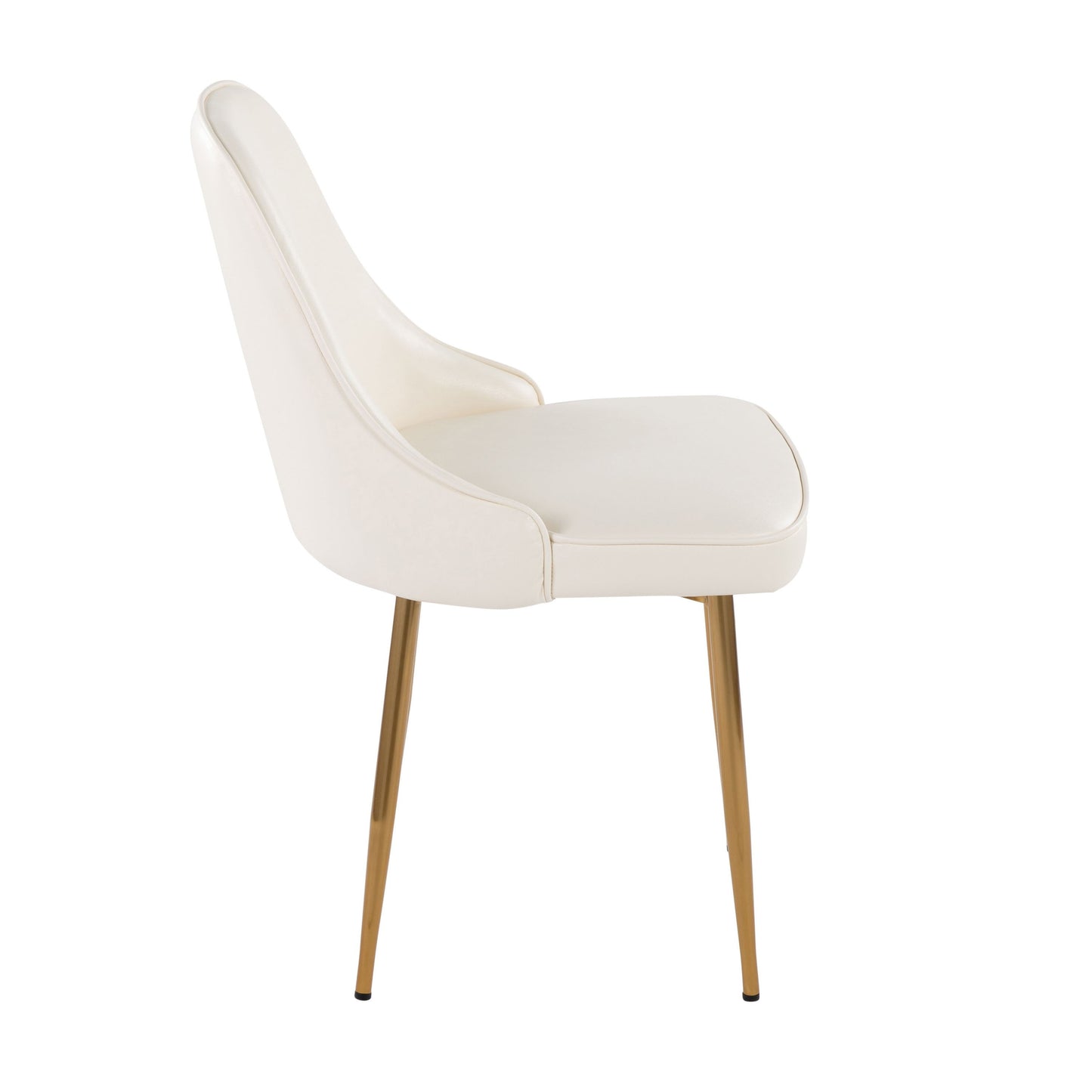 Marcel - Contemporary / Glam Dining Chair (Set of 2) - White