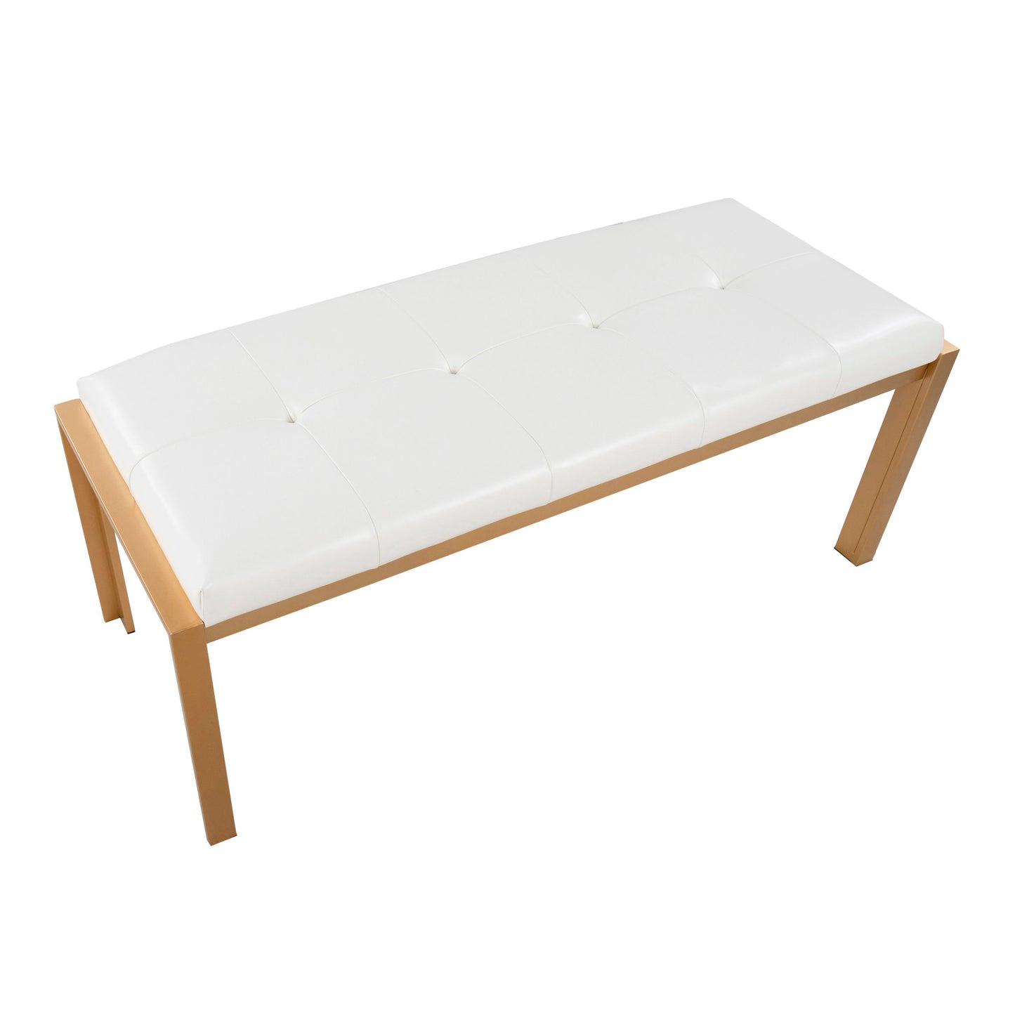 Fuji - Contemporary Bench - Gold / White