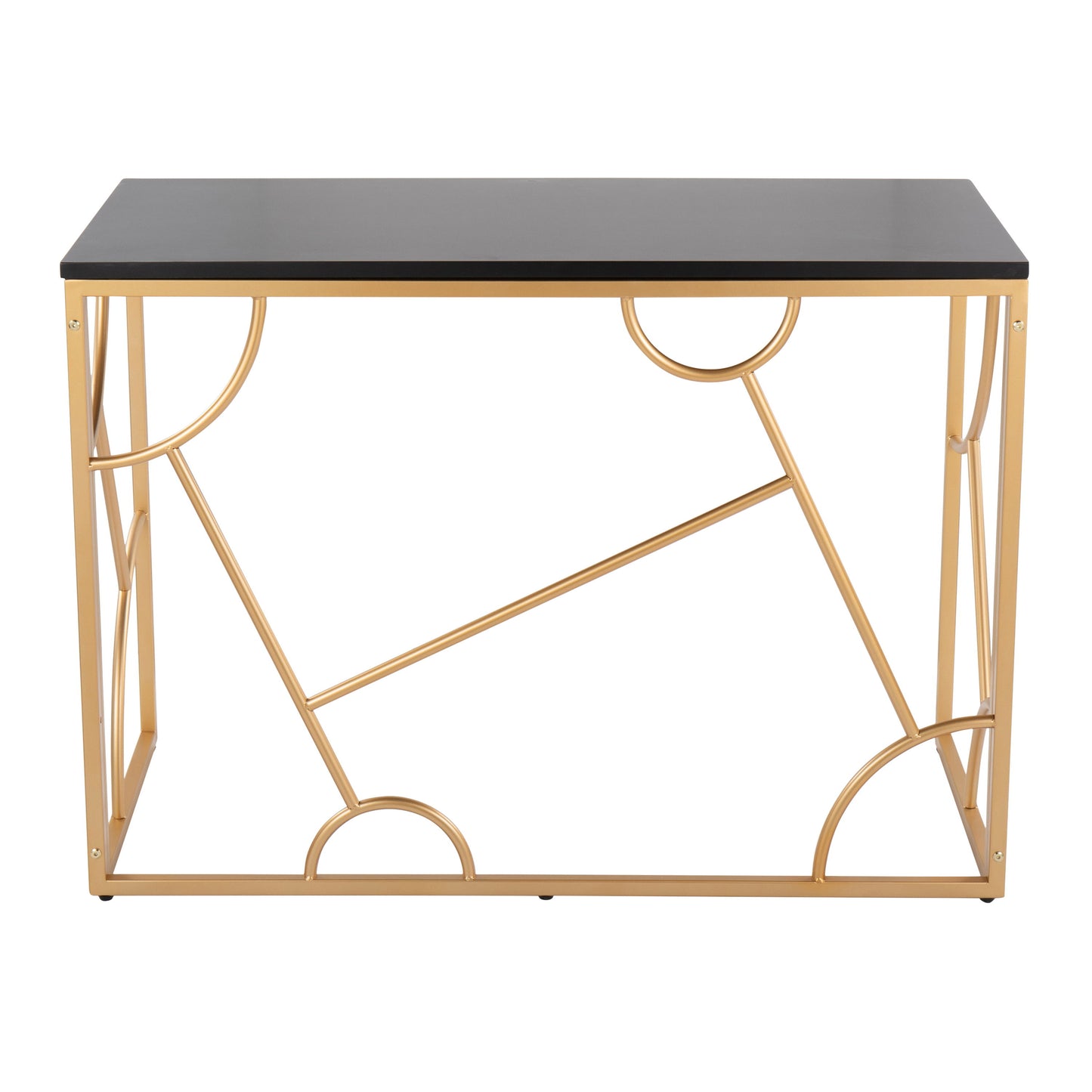Constellation - Contemporary Desk - Gold / Black