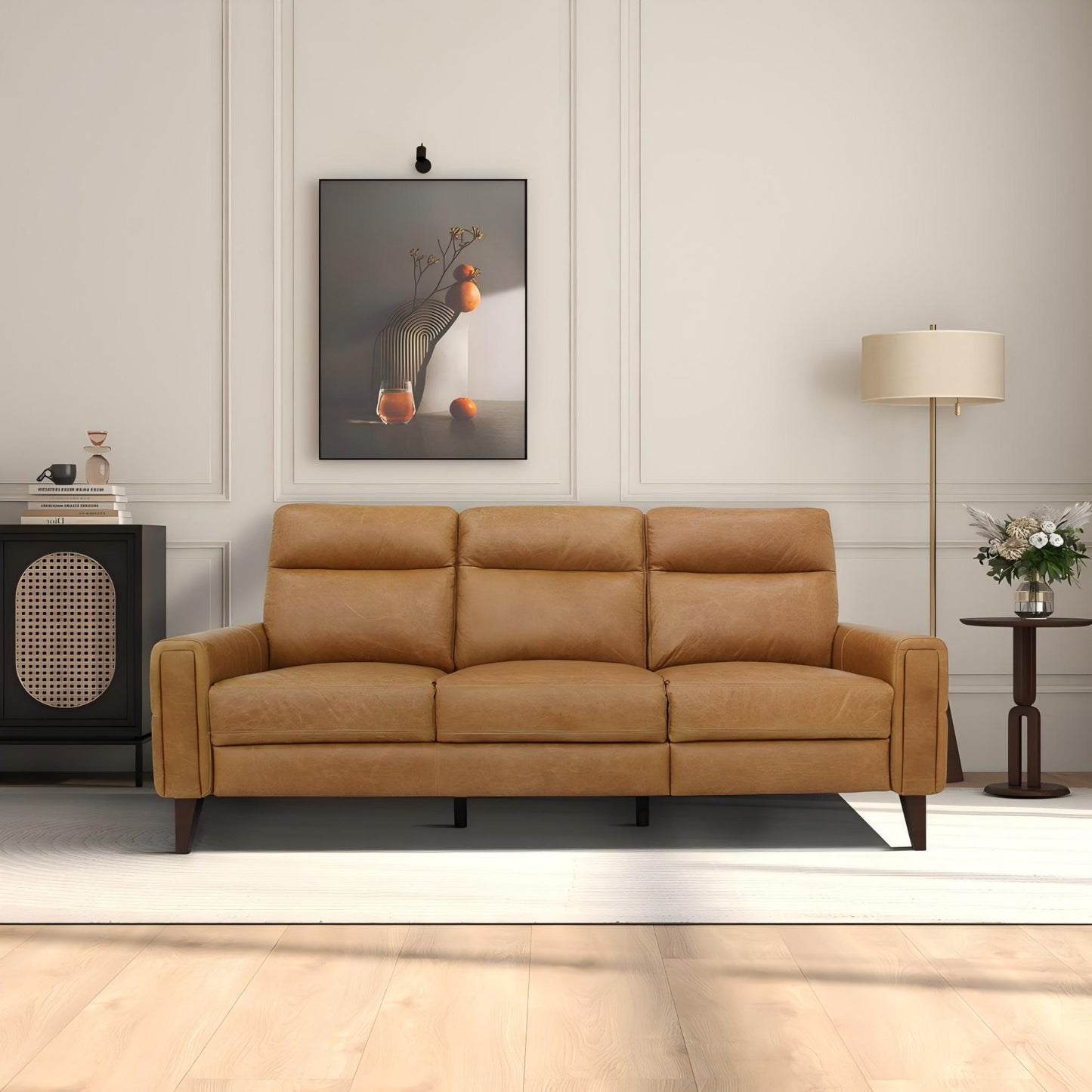 Elliot - Incliner Sofa Left - Waxy Tan