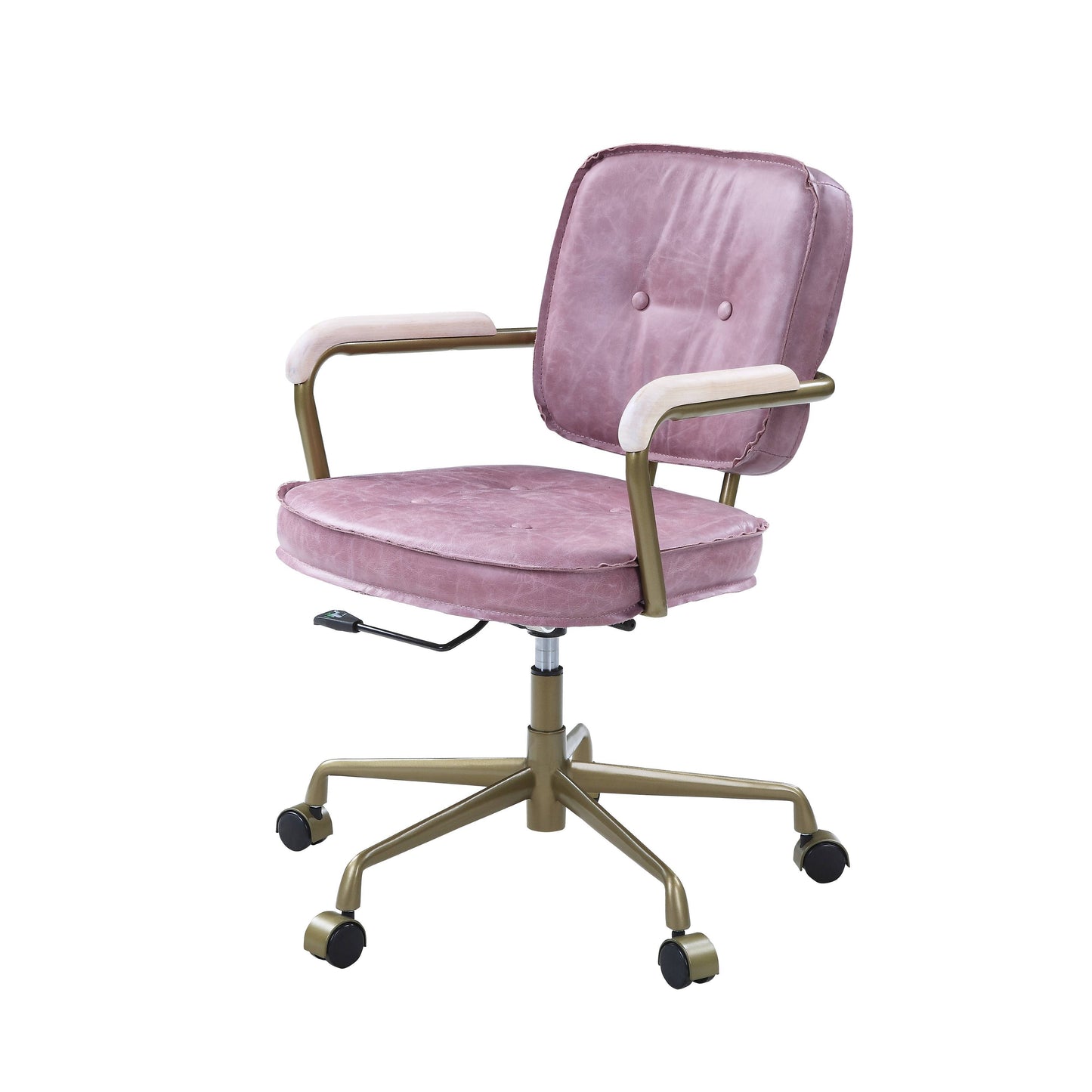 Siecross - Top Grain Leather Office Chair - Pink