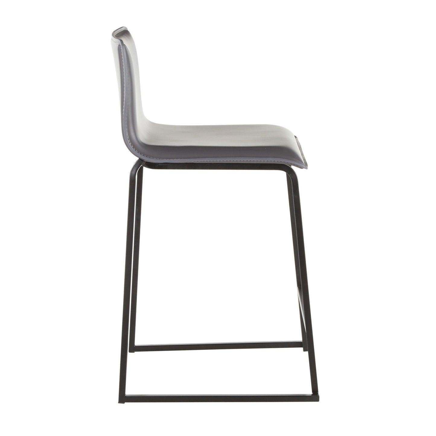 Mara - Contemporary Counter Stool (Set of 2) - Black / Gray