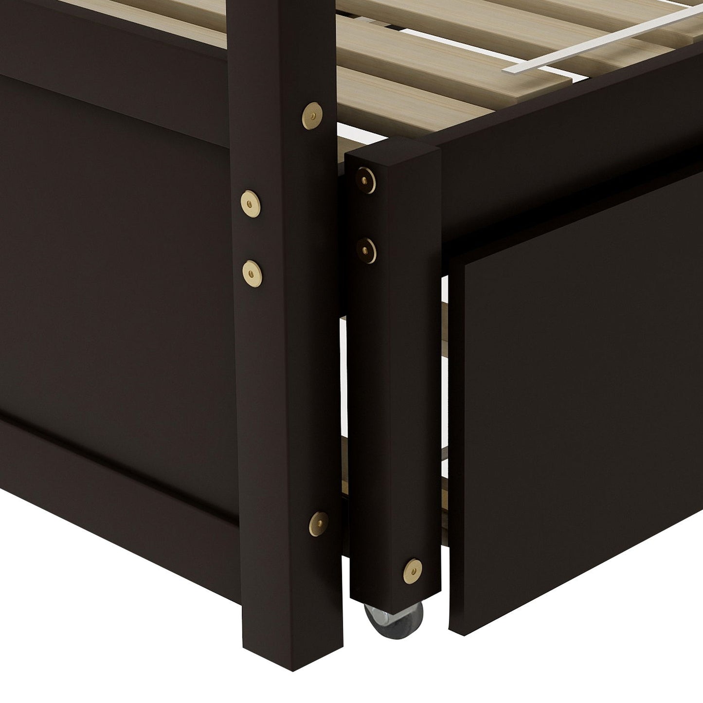Extending Daybed With Trundle, Daybed With Trundle - Espresso