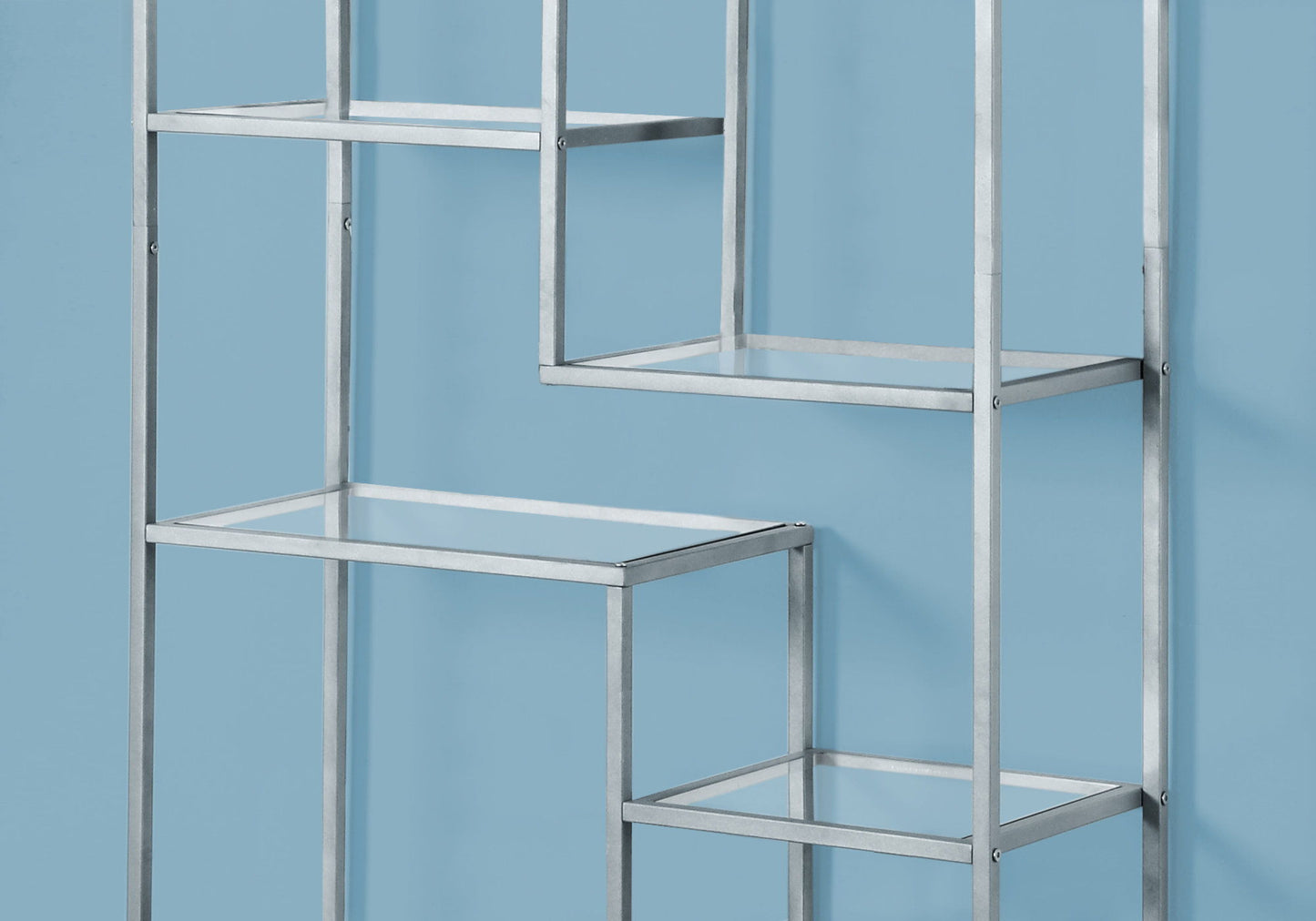 Bookshelf, Bookcase, Etagere, For Office, Contemporary & Modern - Silver