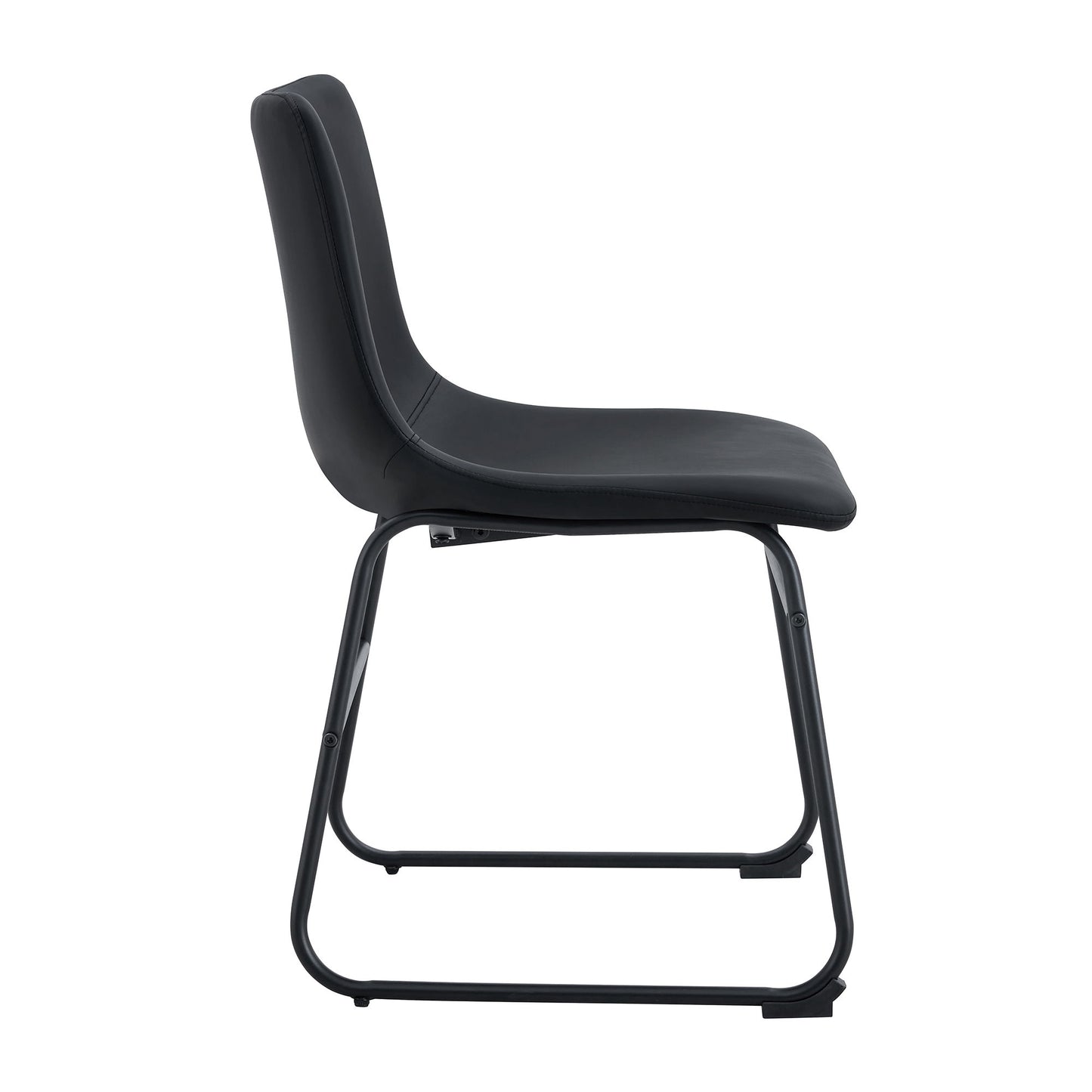 (Set of 4) Classic Chairs, A Stylish Seat Suitable For Modern Minimalist And Industrial Style Environments - Black
