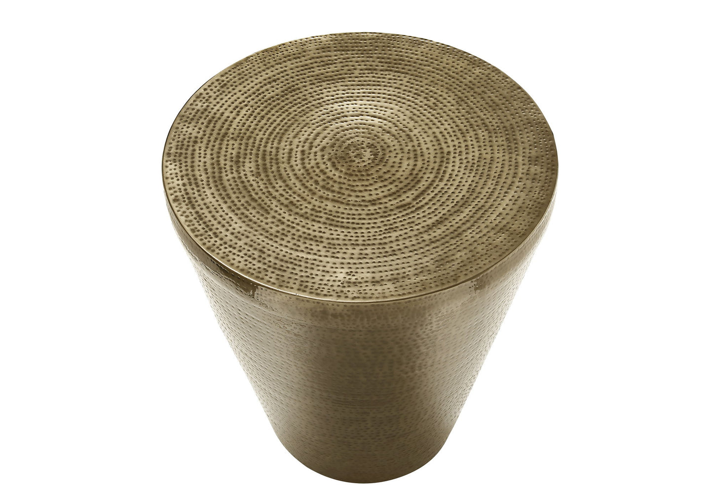 Drum Accent Side Table, Contemporary Elegant Design - Gold