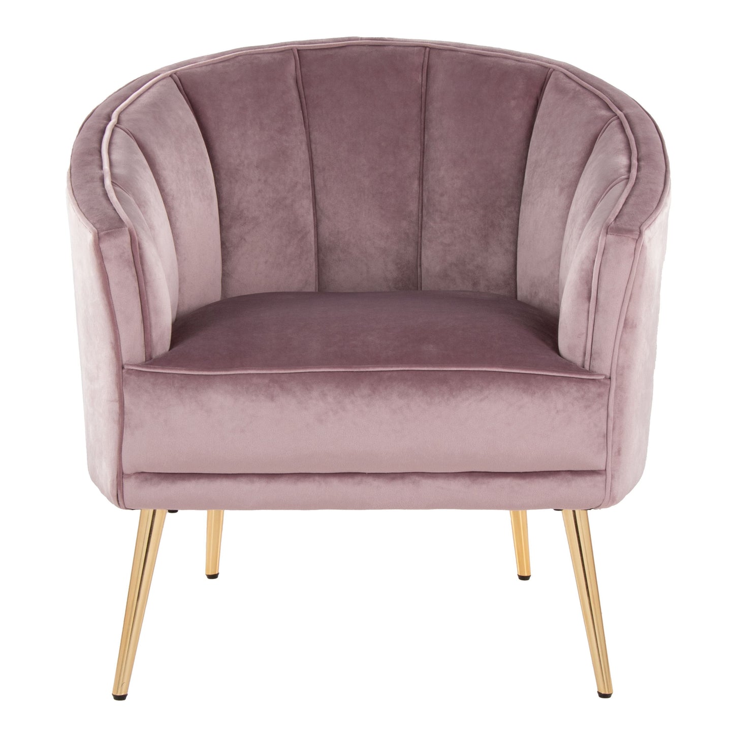 Tania - Contemporary / Glam Chair - Gold / Blush Pink